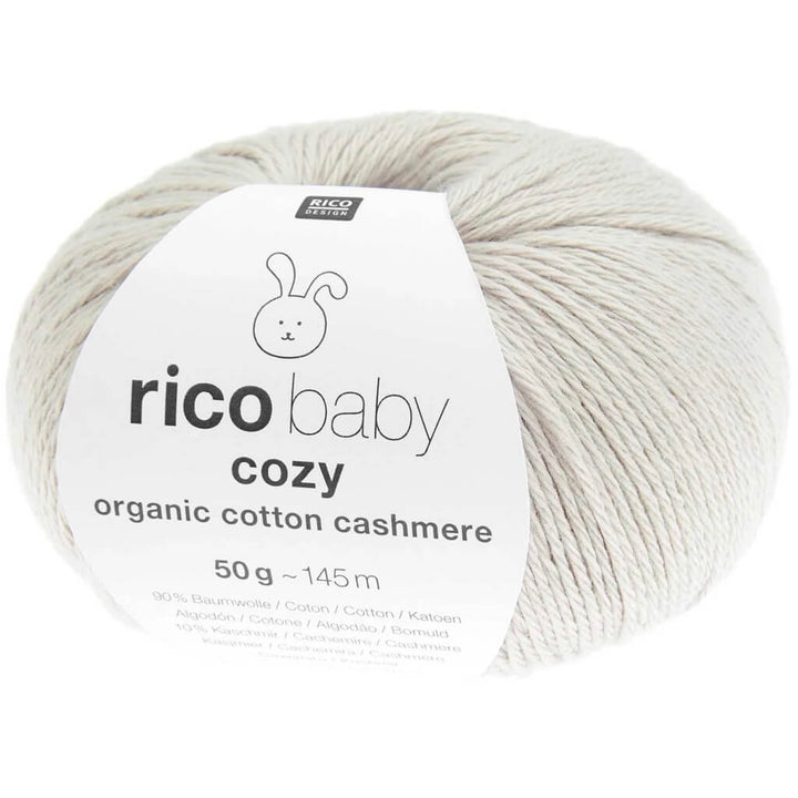 Rico Design Baby Cozy Organic Cotton Cashmere, Farbe 003 Taupe – Baumwolle und Kaschmir bei Lieblingsgarn