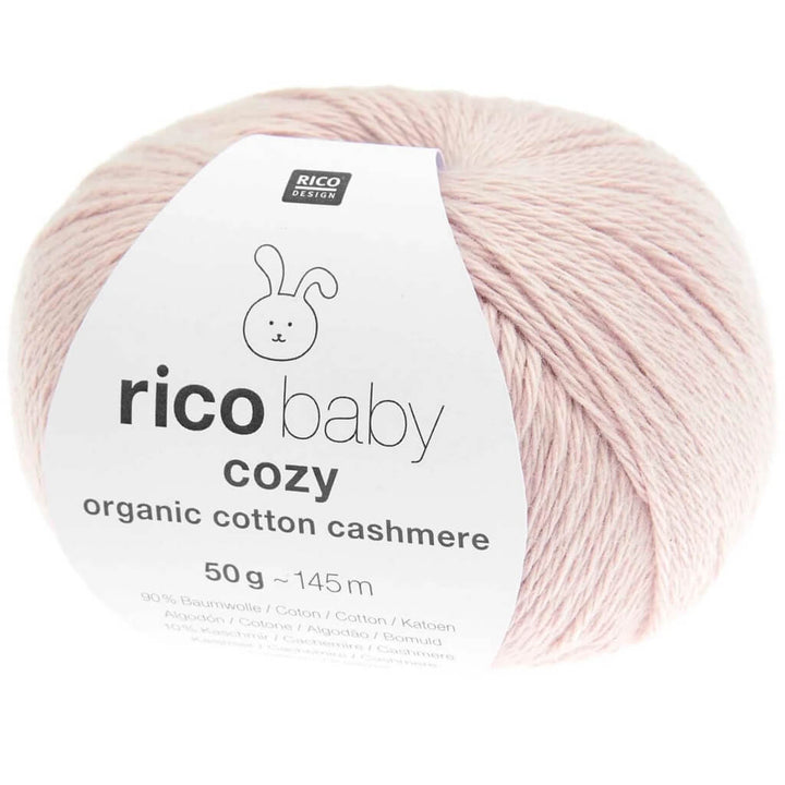 Rico Design Baby Cozy Organic Cotton Cashmere, Farbe 005 Altrosa – Baumwolle und Kaschmir bei Lieblingsgarn