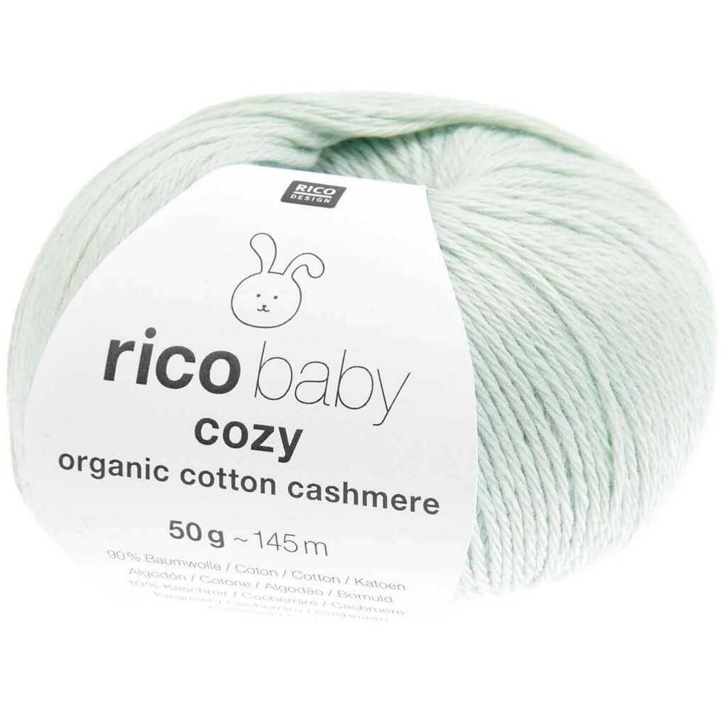 Rico Design Baby Cozy Organic Cotton Cashmere, Farbe 008 Mint – Baumwolle und Kaschmir bei Lieblingsgarn