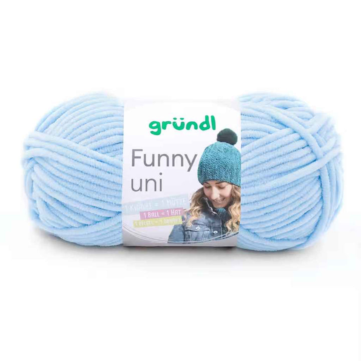 Gründl 03 -pastellblau Gründl Funny uni Wolle Lieblingsgarn