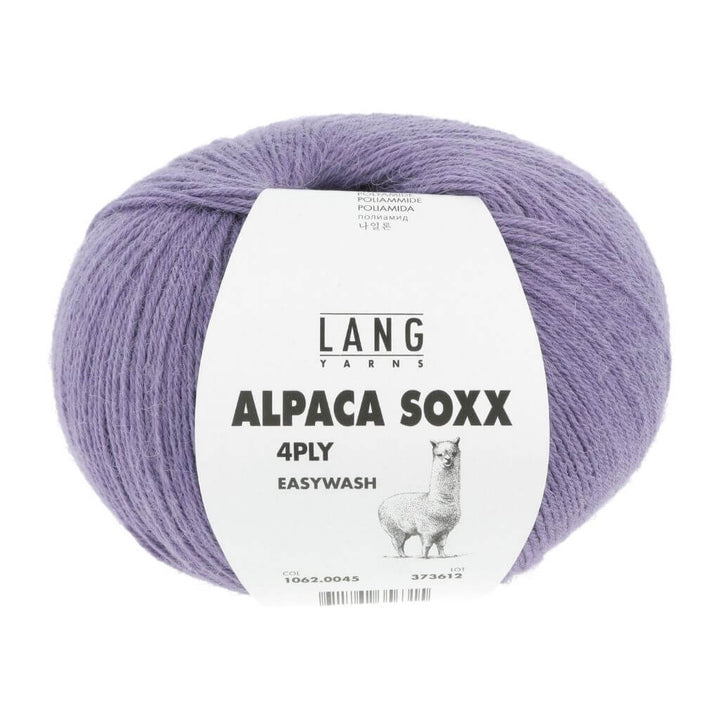 Lang Yarns 045 - Lila Dunkel Lang Yarns Alpaca Soxx 4-fach - 100g Lieblingsgarn