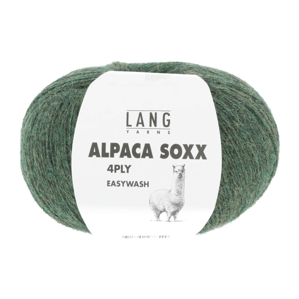 Lang Yarns 1062.0098 - Olive Mélange Lang Yarns Alpaca Soxx 4-fach - 100g Lieblingsgarn