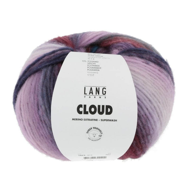 Lang Yarns 018 - flieder/petrol/pink Lang Yarns Cloud Lieblingsgarn