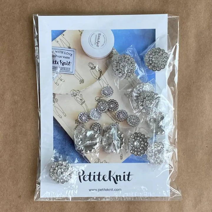 PetiteKnit Bling Knöpfe, 10 Stk. bei bei bei bei bei bei bei bei bei bei bei bei bei bei Lieblingsgarn