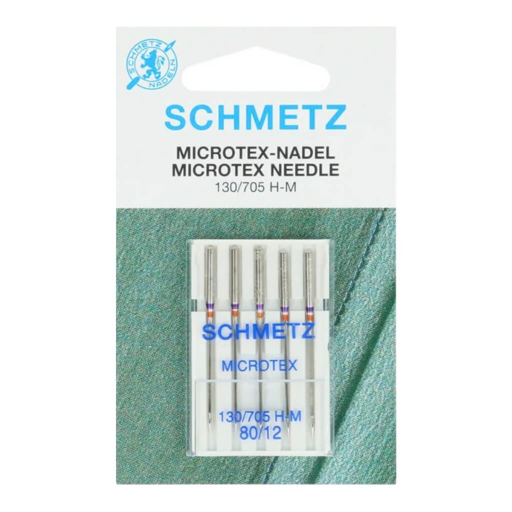 Schmetz 130/705 H-M Microtex Nähmaschinennadeln, Farbe 80 12 – Metall bei Lieblingsgarn