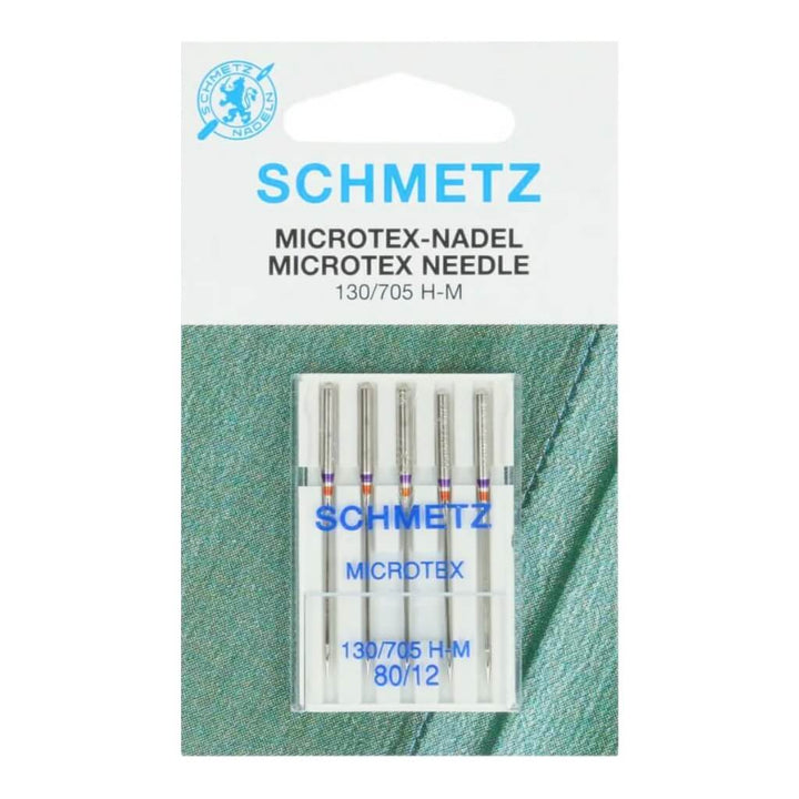 Schmetz 130/705 H-M Microtex Nähmaschinennadeln, Farbe 80 12 – Metall bei Lieblingsgarn