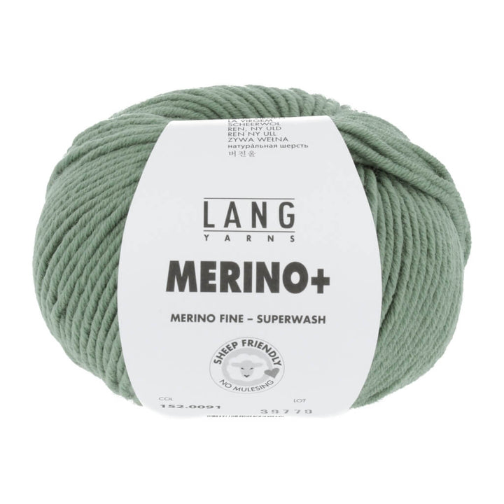 Lang Yarns 152.0091 - Salbei Lang Yarns Merino+ - 50g Lieblingsgarn