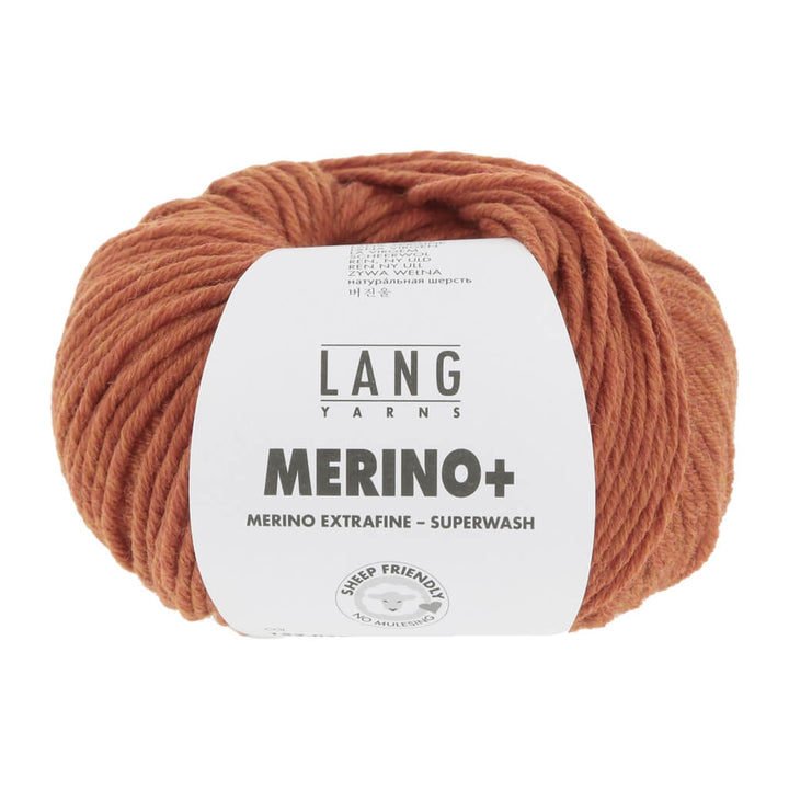 Lang Yarns 152.0359 - Orange Mélange Lang Yarns Merino+ - 50g Lieblingsgarn