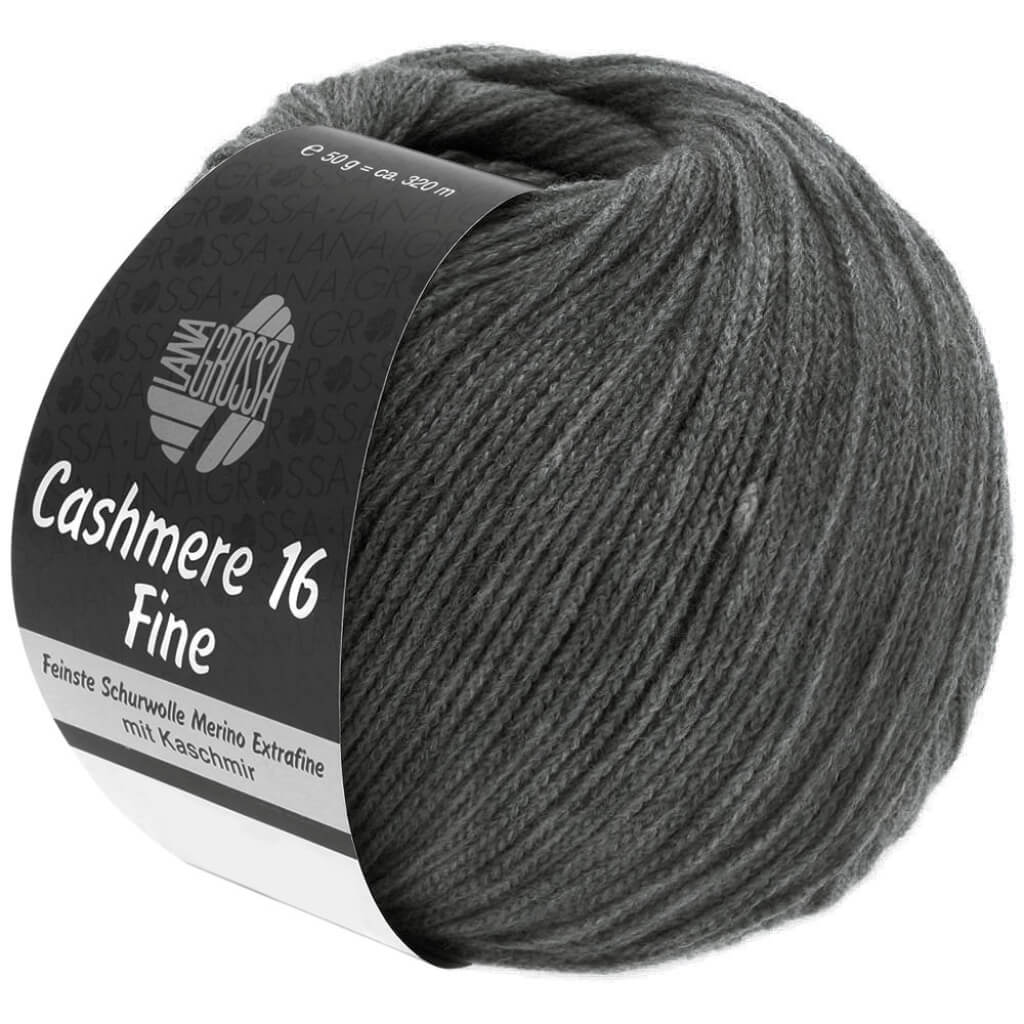 Lana Grossa 16 - Dunkelgrau Lana Grossa Cashmere 16 Fine 50 g Lieblingsgarn