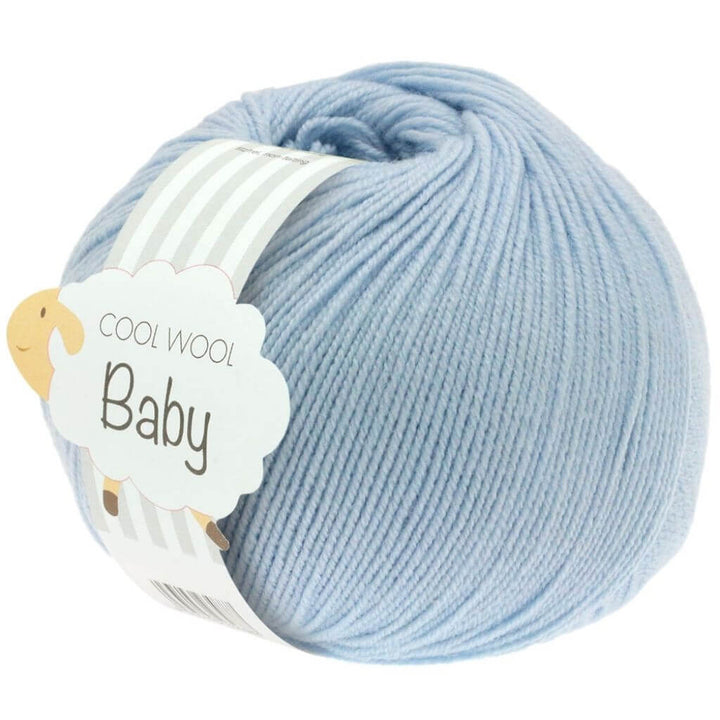 Lana Grossa 208 - Hellblau Lana Grossa Cool Wool Baby 50 g Lieblingsgarn