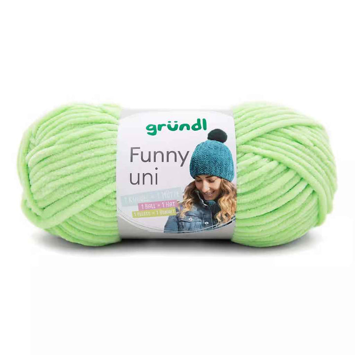 Gründl 21 -hellgrün Gründl Funny uni Wolle Lieblingsgarn