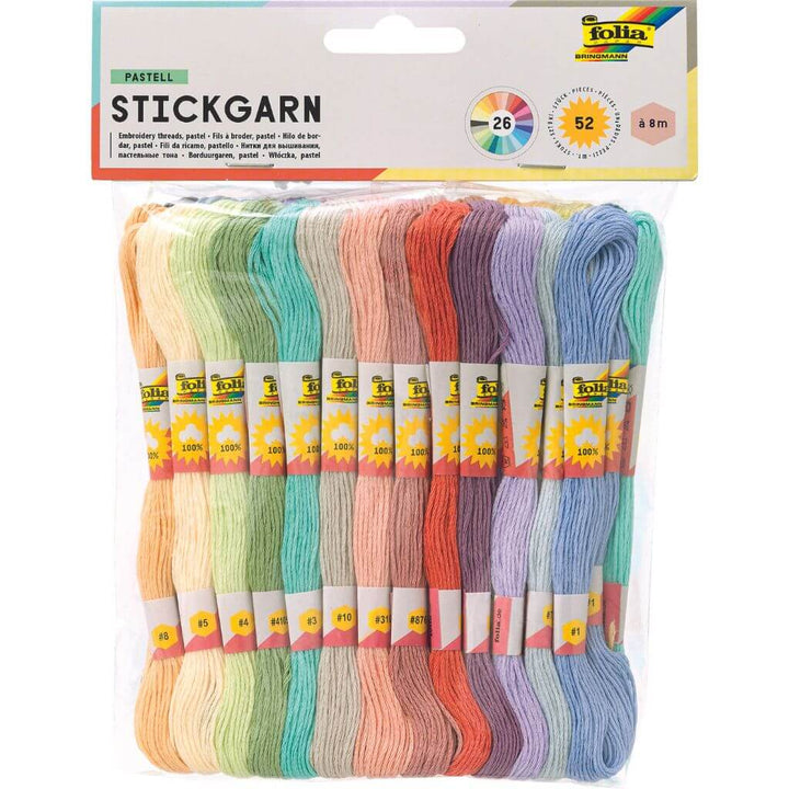 Folia Stickgarn Set Pastell, 52 Docken bei bei bei bei bei bei bei bei bei bei bei bei bei bei bei bei Lieblingsgarn