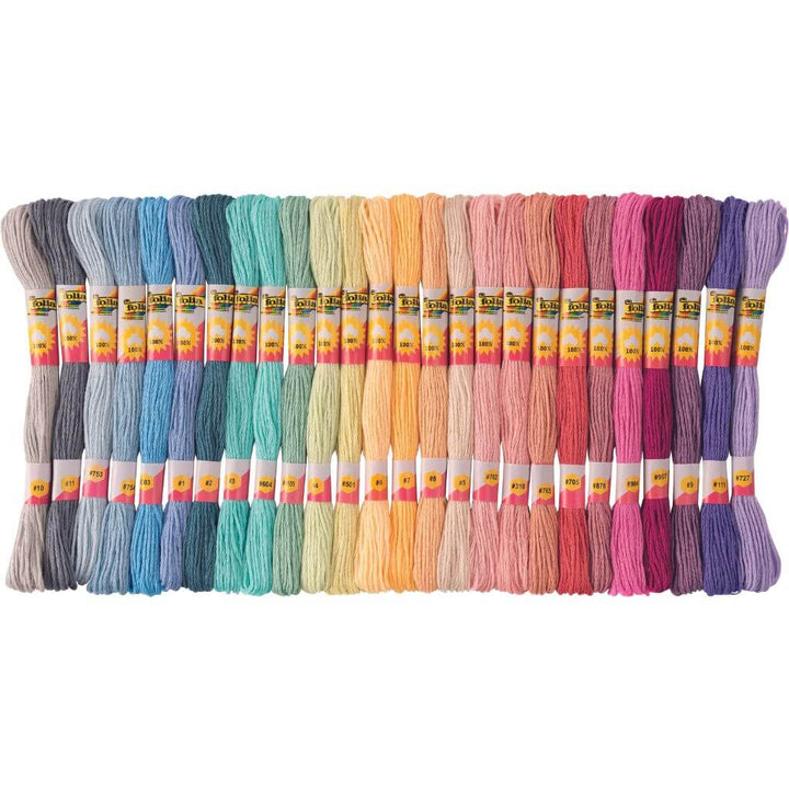 Folia Stickgarn Set Pastell, 52 Docken bei bei bei bei bei bei bei bei bei bei bei bei bei bei bei bei Lieblingsgarn