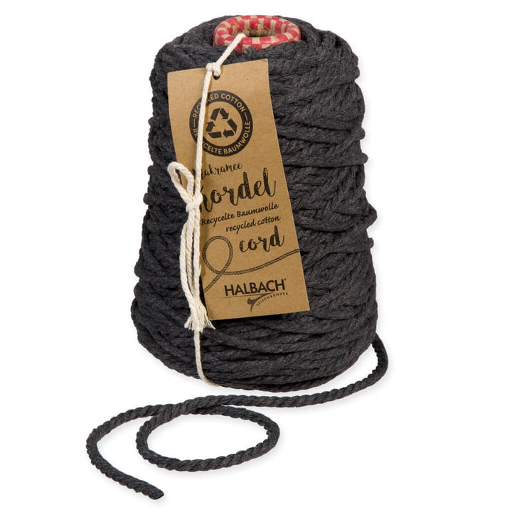 Halbach 111 - dark grey Halbach Makramee Garn 5 mm x 80 m Lieblingsgarn