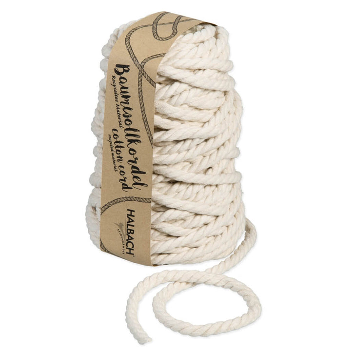 Halbach Makramee Garn 8 mm x 20 m, Farbe natural – Baumwolle bei Lieblingsgarn