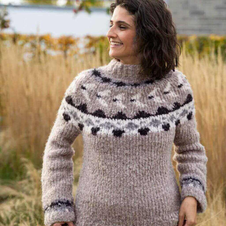 Jacquard-Pulli Top Down Strickanleitung - Gründl (PDF)