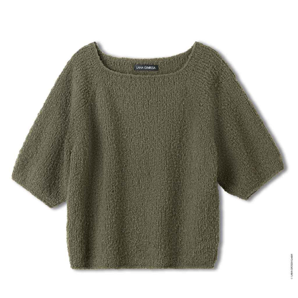 Lana Grossa Kurzarm Pullover Strickanleitung – Bild 2 von 2 bei bei bei bei Lieblingsgarn