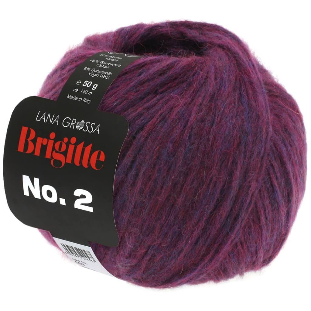 Lana Grossa 34 - Aubergine Lana Grossa Brigitte No. 2 50 g Lieblingsgarn