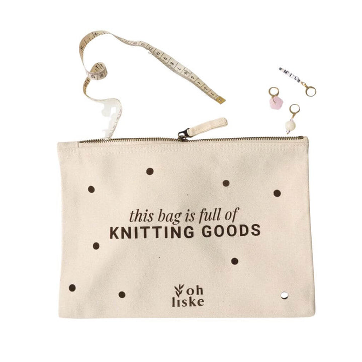 ohliske Canvas Zubehörtasche - Knitting Goods