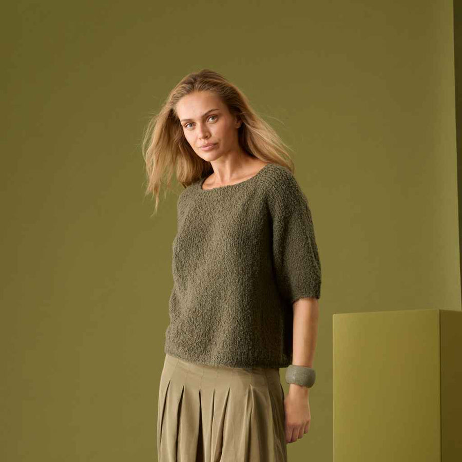 Lana Grossa Kurzarm Pullover Strickanleitung – Produktansicht bei bei bei bei Lieblingsgarn