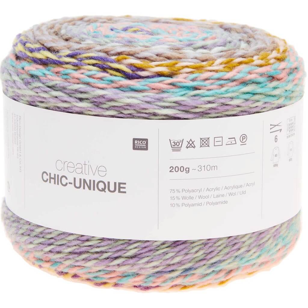 Rico Design 010 - Retro Rico Design Creative Chic-Unique 200g Lieblingsgarn