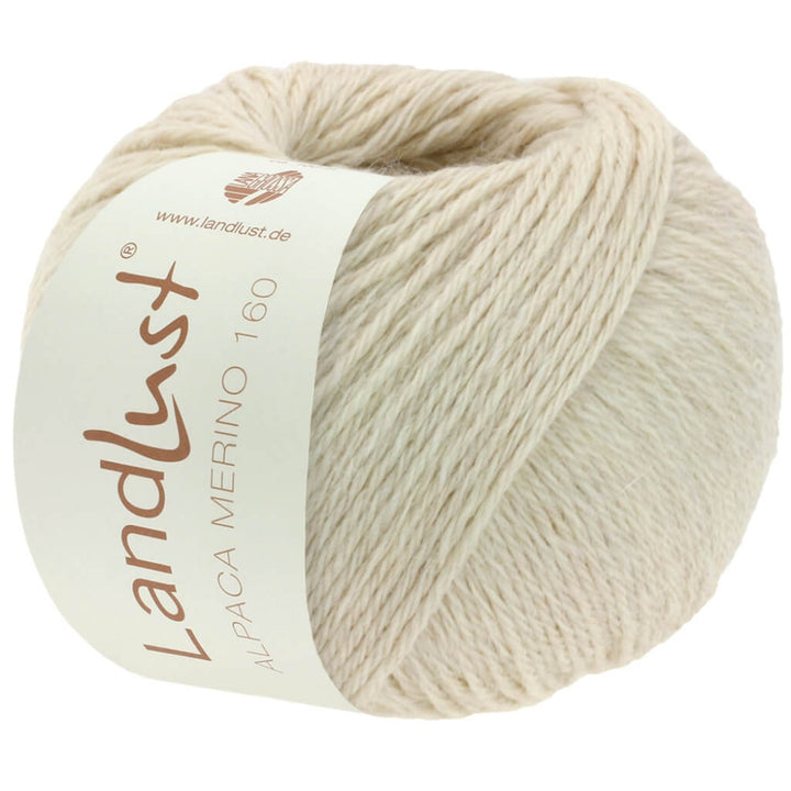 Lana Grossa 402 - Hellbeige Lana Grossa Landlust Alpaka Merino 160 50 g Lieblingsgarn