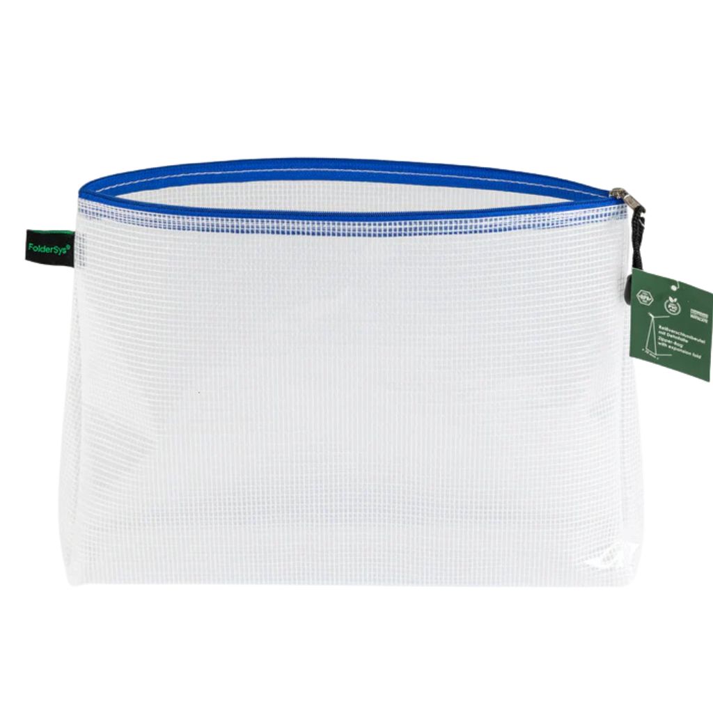 FolderSys Kleinkram-Beutel für Format A4 mit 70mm Dehnfalte - blau bei bei bei bei bei bei bei bei bei bei bei Lieblingsgarn