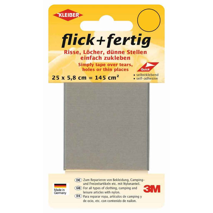 Kleiber Hellgrau Kleiber flick + fertig selbstklebendes Reparaturband Lieblingsgarn