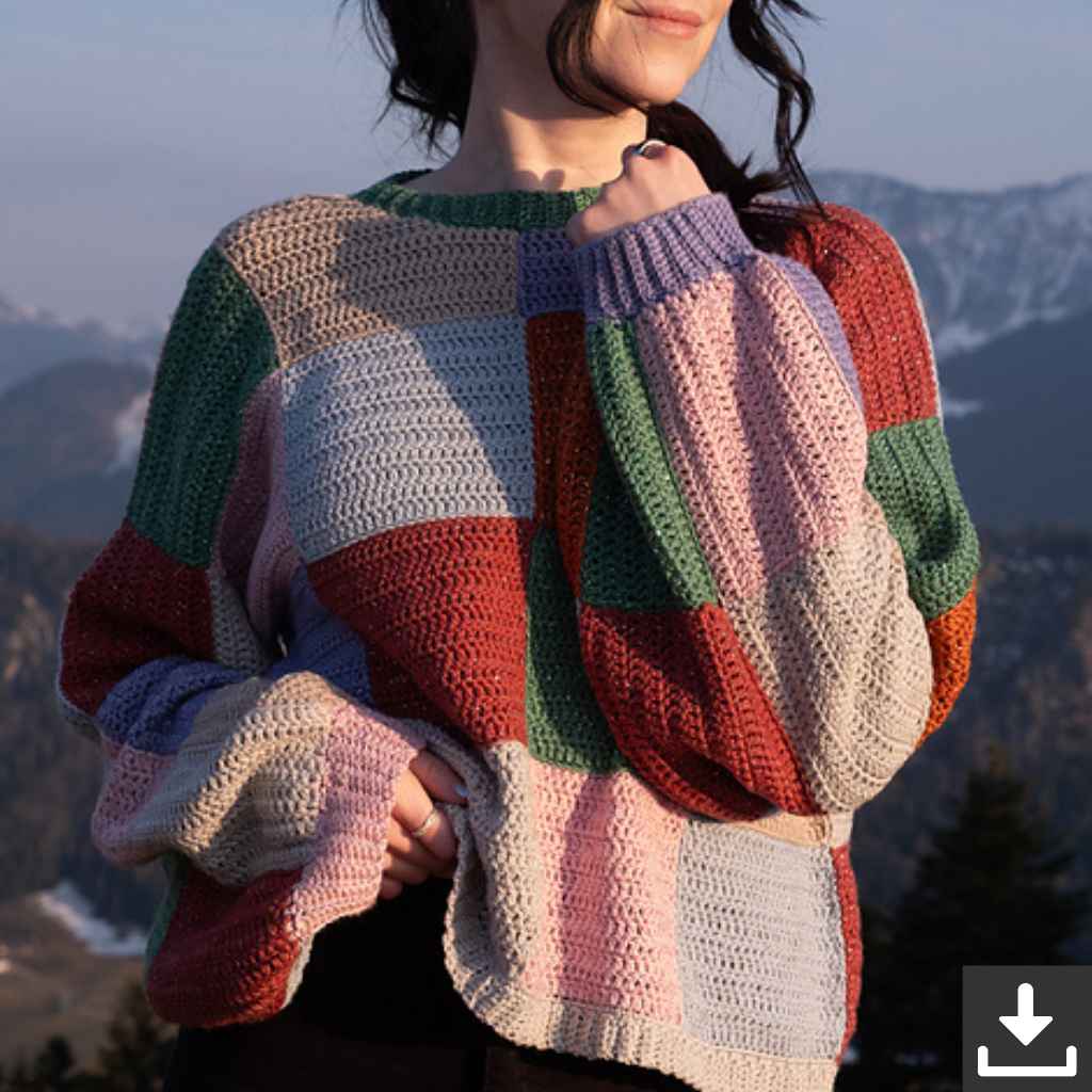 Wisteria Knitting Pattern Pullover Starborn Sweater Häkelanleitung - WisteriaKnitting (PDF) Lieblingsgarn