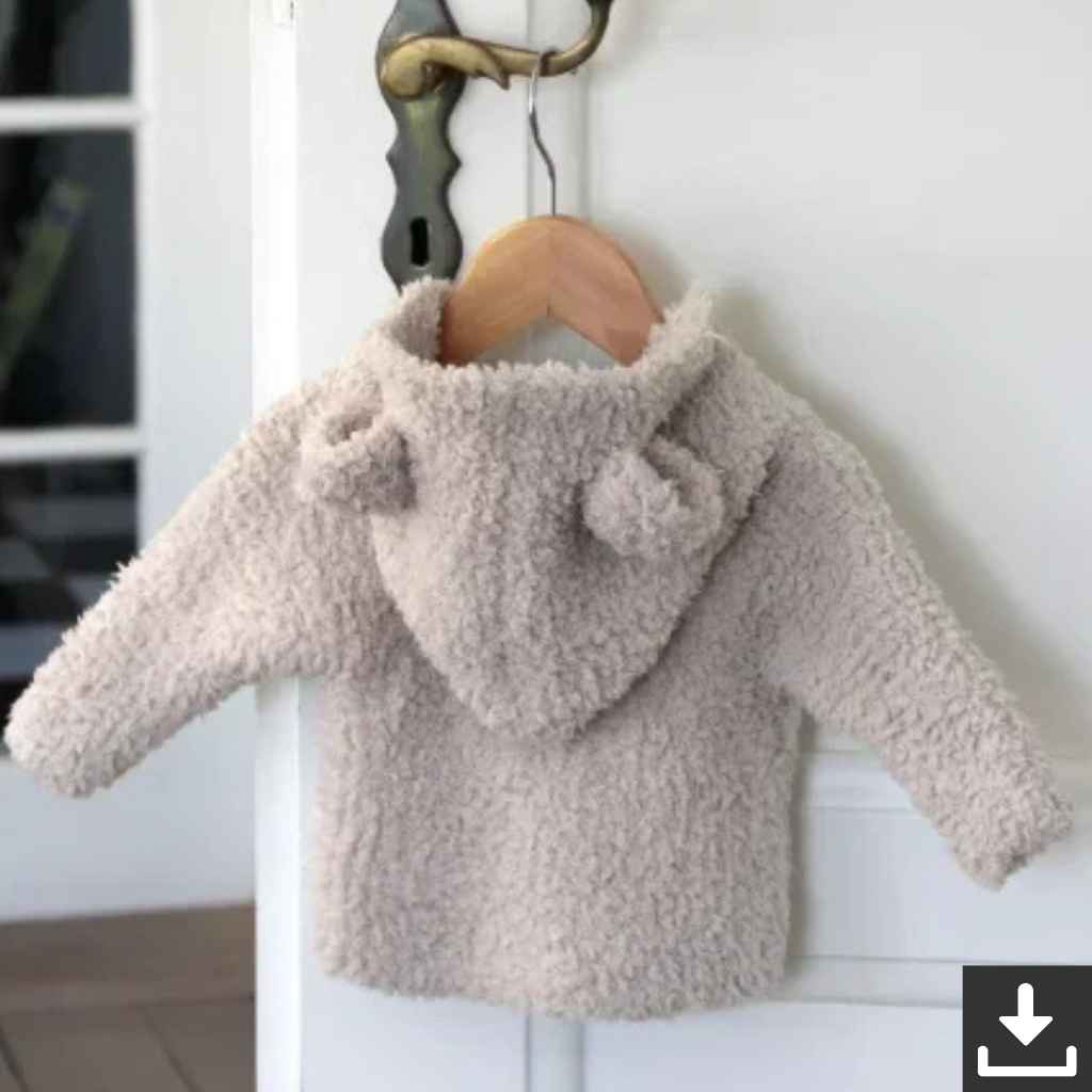 Go Handmade Pattern Teddy Kapuzenjacke Baby Strickanleitung - Go Handmade (PDF) Lieblingsgarn