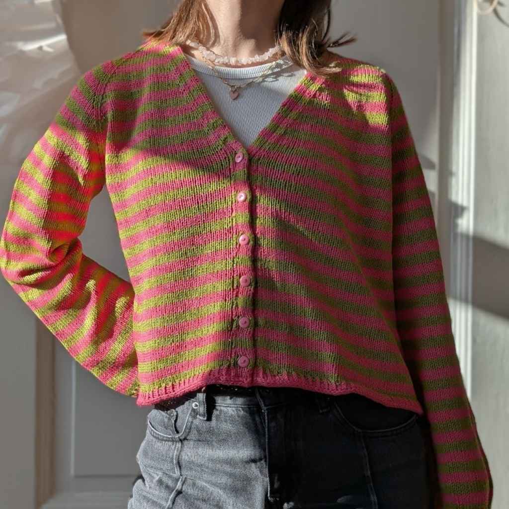 Layer me in Stripes Cardigan Strickanleitung - knitmitjo (PDF)