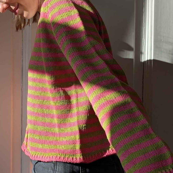 Layer me in Stripes Cardigan Strickanleitung - knitmitjo (PDF)