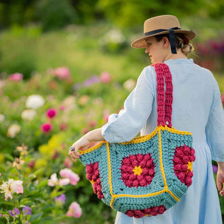cickadesign Tasche Floral Square Bag Häkelanleitung - Cicka Design (PDF, englisch) Lieblingsgarn