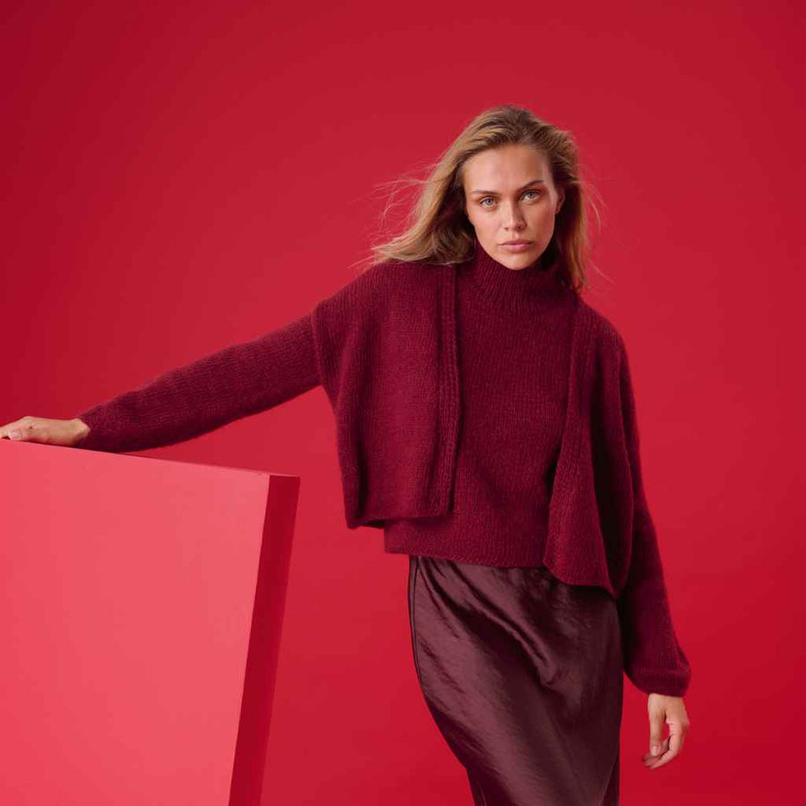 Lana Grossa Ausgestellte Strickjacke Strickanleitung – Produktansicht bei bei bei bei Lieblingsgarn