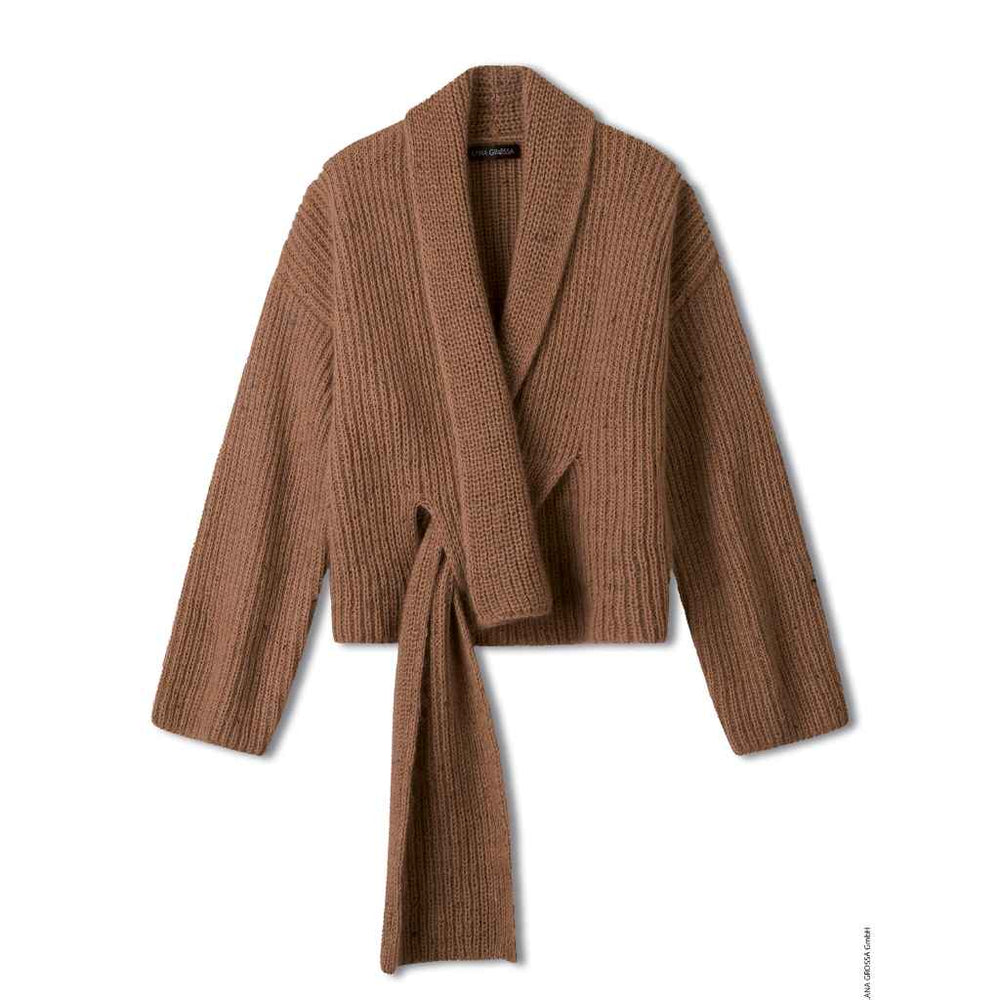 Lana Grossa Strickjacke mit Schal Strickanleitung – Bild 2 von 2 bei bei bei bei Lieblingsgarn
