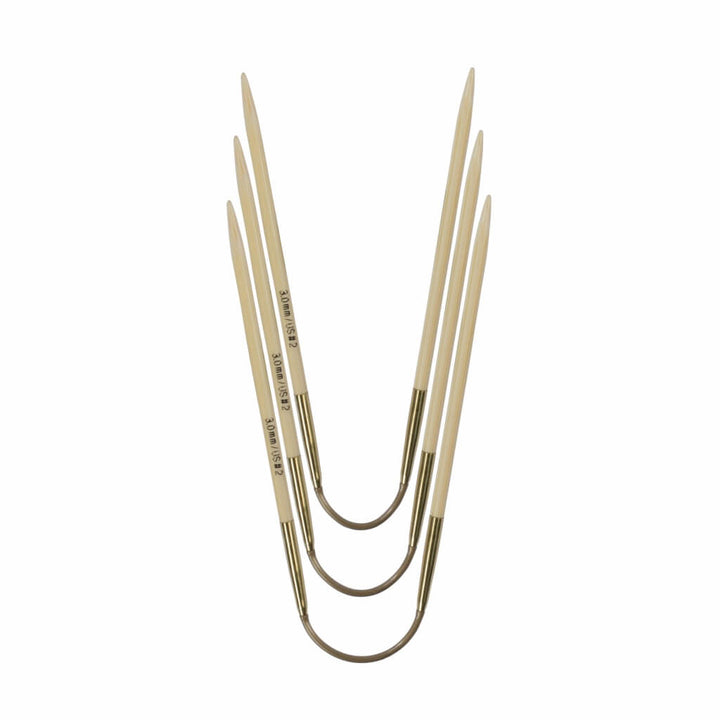 addiCraSyTrio Bamboo Rundstricknadel 24 cm - 560-2, Farbe 2,75 – Bambus bei Lieblingsgarn