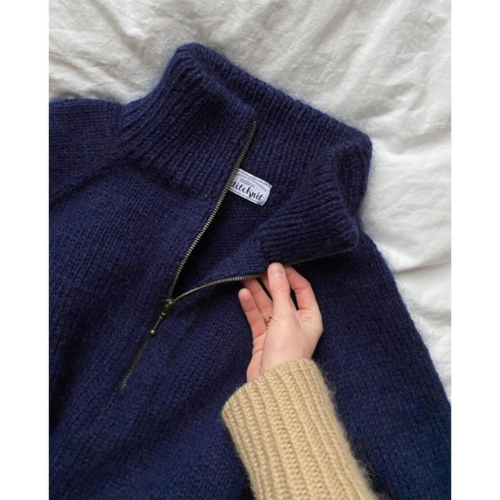 PetiteKnit Pattern Männer Pullover Zipper Sweater Strickanleitung - PetiteKnit (Heft) Lieblingsgarn