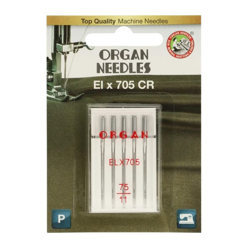 Organ Needles Organ Overlocknadeln ELx705, Farbe 75 – Metall bei Lieblingsgarn