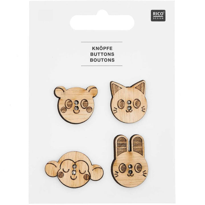 Rico Design Tier-Knöpfe aus Holz bei bei bei bei bei bei bei bei bei bei bei bei bei bei bei bei Lieblingsgarn
