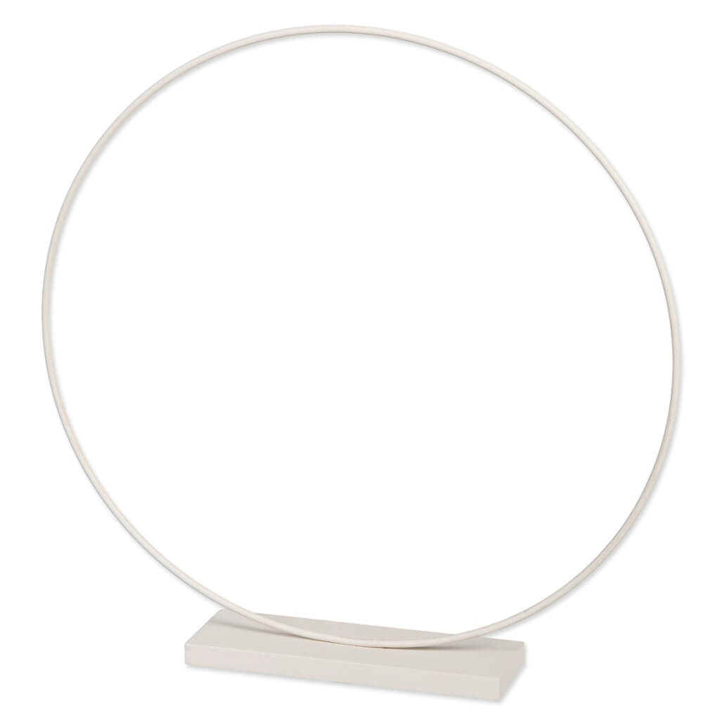 Halbach Metallring mit Holzsockel Ø 35 cm, Farbe stone – Metall bei Lieblingsgarn