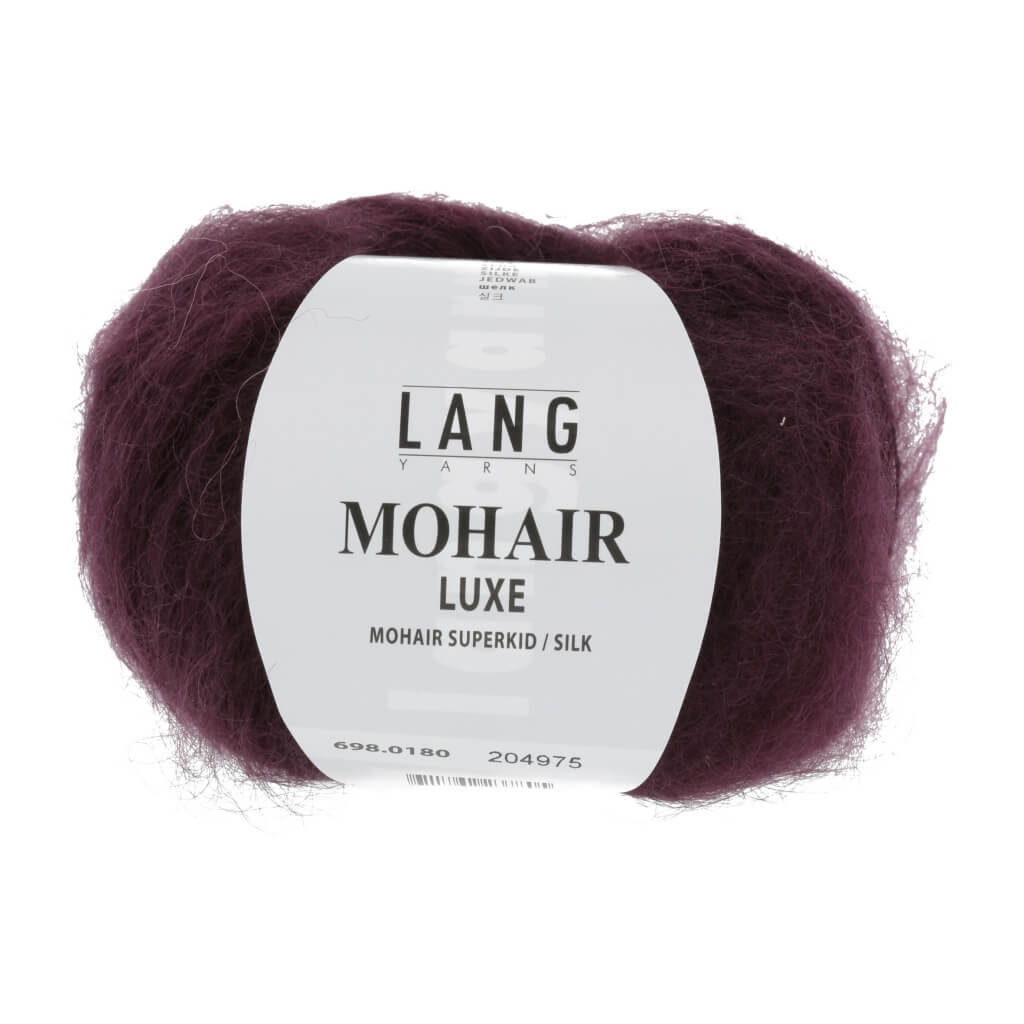 Lang Yarns Mohair Luxe, Farbe 180 Aubergine – Mohair und Seide bei Lieblingsgarn