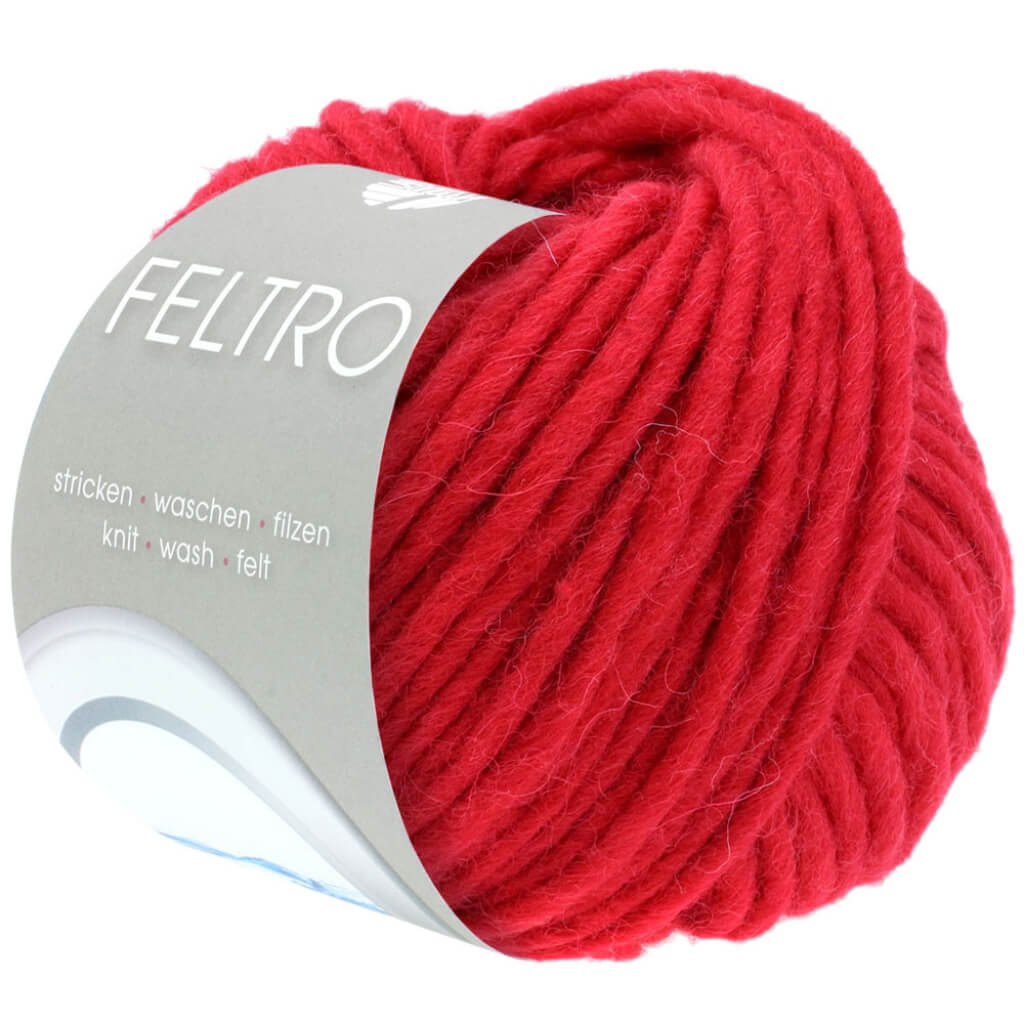 Lana Grossa 7 - Rot Lana Grossa Feltro 50g Lieblingsgarn