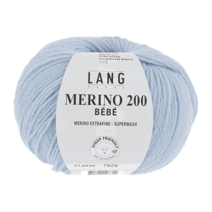 Lang Yarns 71.0320 - Ciel Lang Yarns Merino 200 Bebe - 50g Lieblingsgarn