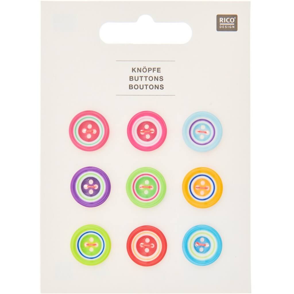 Rico Design Knopfmix Bunt 15 mm bei bei bei bei bei bei bei bei bei bei bei Lieblingsgarn