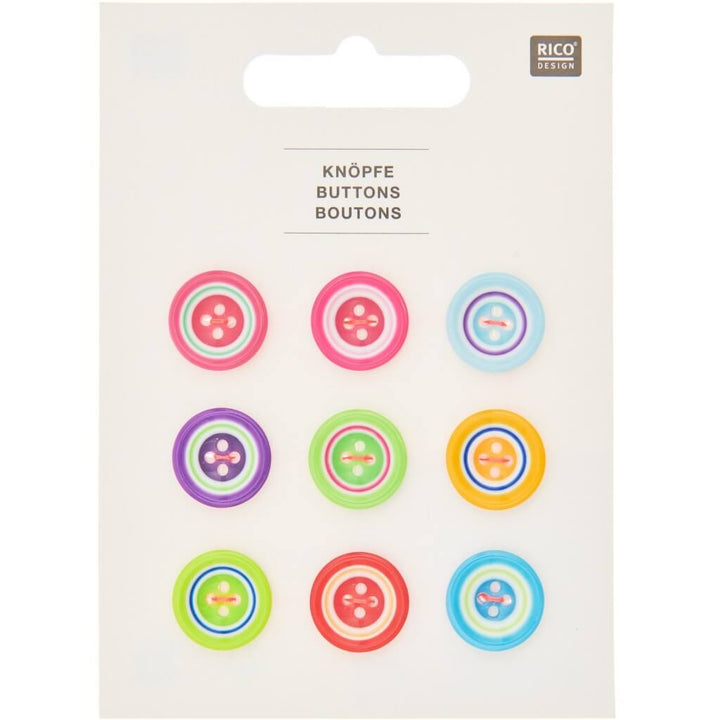 Rico Design Knopfmix Bunt 15 mm bei bei bei bei bei bei bei bei bei bei bei Lieblingsgarn