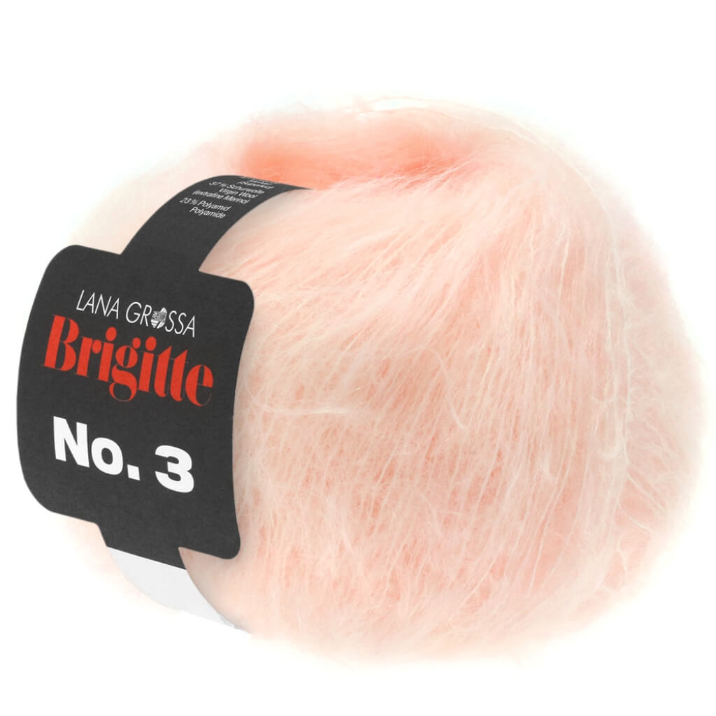 Lana Grossa Brigitte No. 3 25g, Farbe 8 Zartrosa – Merino, Mohair und Polyamid bei Lieblingsgarn