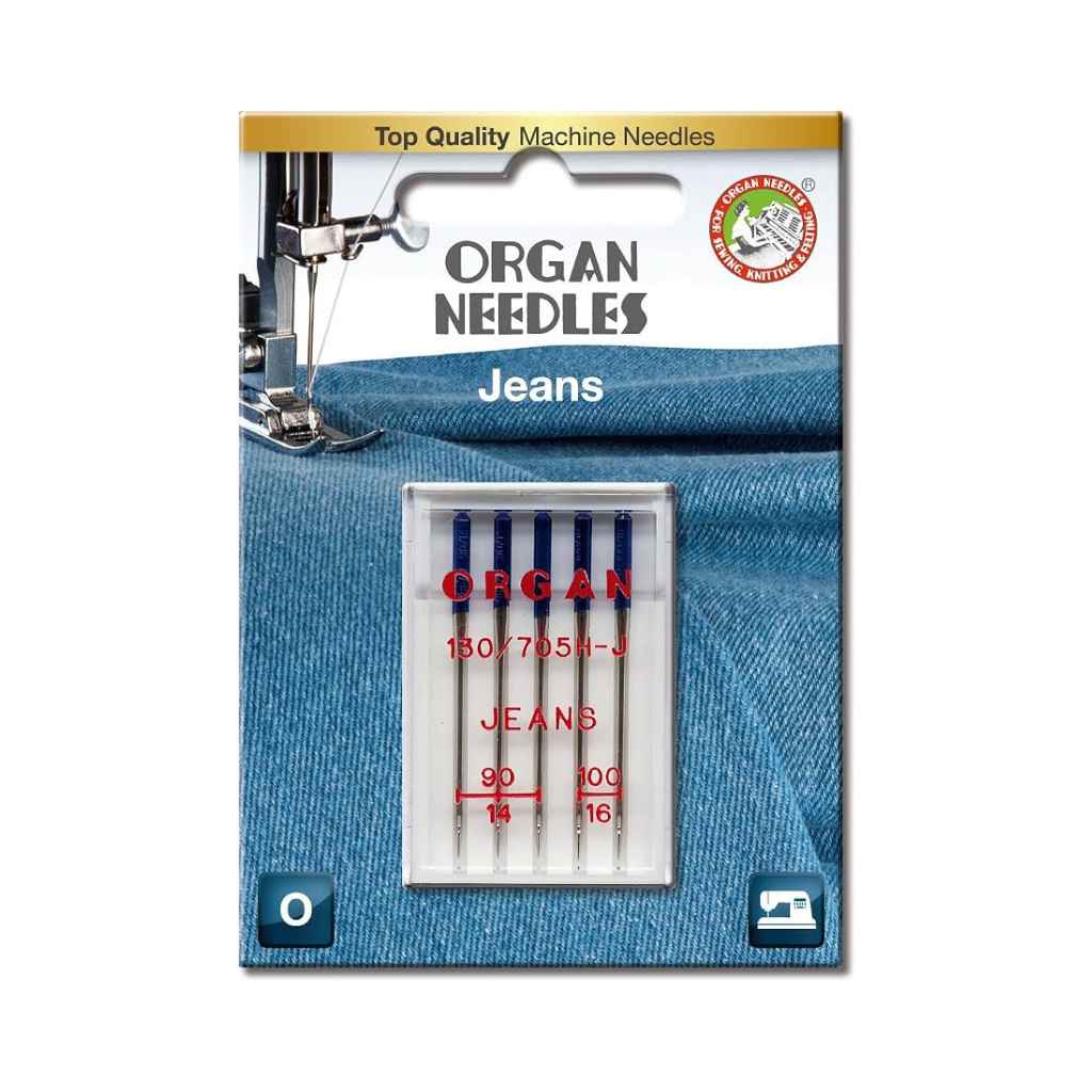 Organ Needles Organ 130/705 H Jeans, Farbe 90/100 – Metall bei Lieblingsgarn