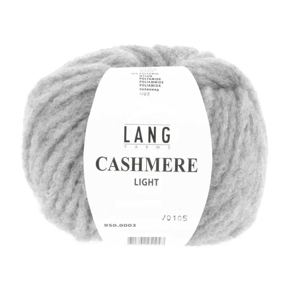 Lang Yarns 950.0003 - Hellgrau Mélange Lang Yarns Cashmere Light - 25g Kaschmir Wolle Lieblingsgarn