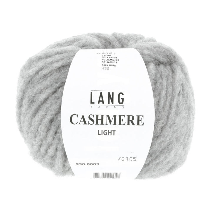 Lang Yarns 950.0003 - Hellgrau Mélange Lang Yarns Cashmere Light - 25g Kaschmir Wolle Lieblingsgarn