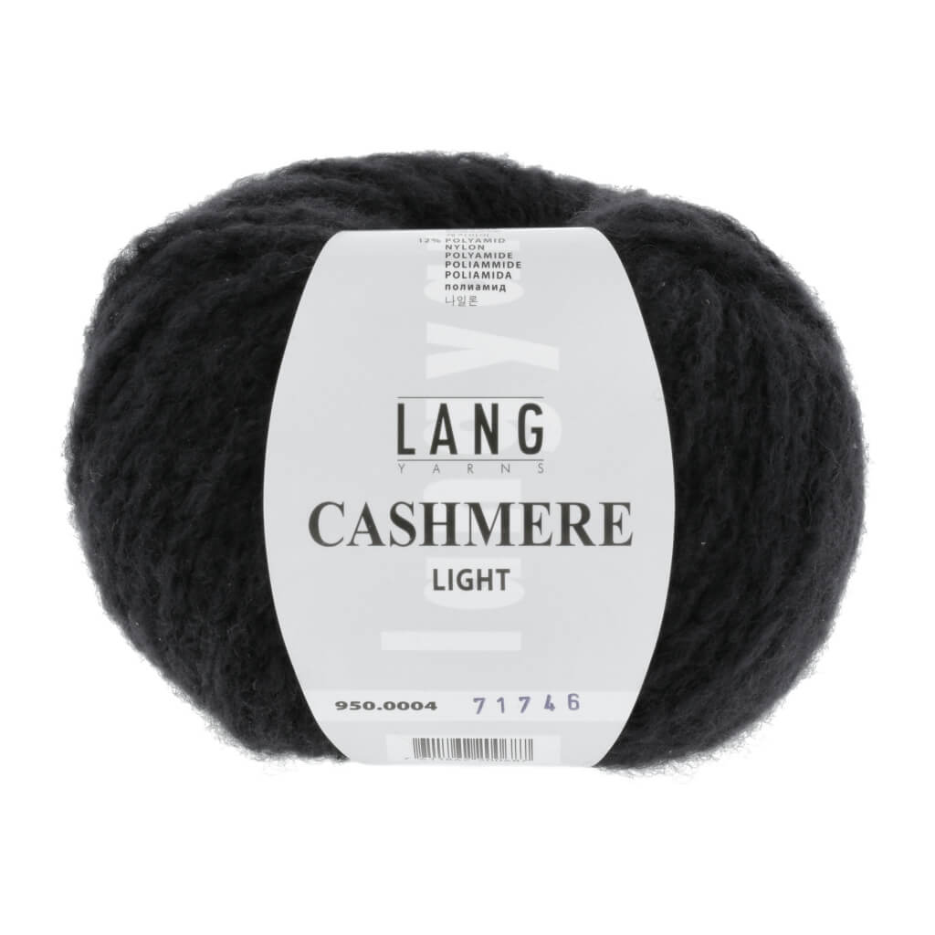 Lang Yarns 950.0004 - Schwarz Lang Yarns Cashmere Light - 25g Kaschmir Wolle Lieblingsgarn